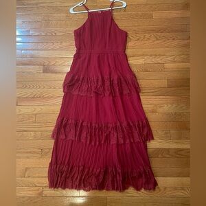 Lulu’s Red Tiered Dress